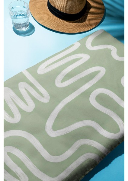 Dijital Baskı Plaj Deniz Havlusu Soyut Desenli Peştamal HVL0209 fiyatları