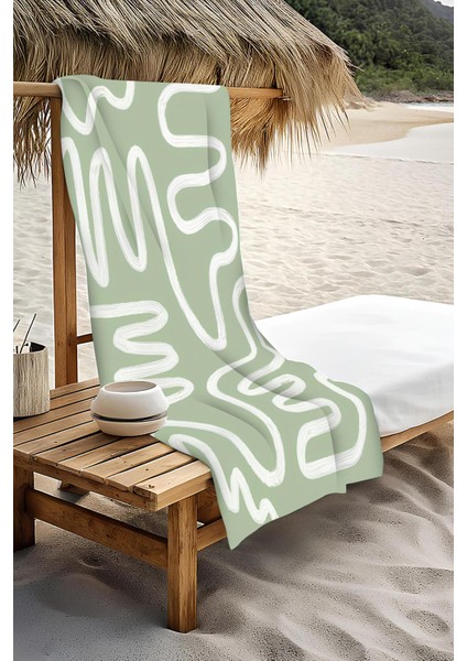 Dijital Baskı Plaj Deniz Havlusu Soyut Desenli Peştamal HVL0209 modelleri