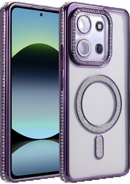 Xiaomi Redmi 15C 4g Joke Simli Magneticsafe Kılıf - Derin MOR-(5796) - TG0012-2RQ3X9