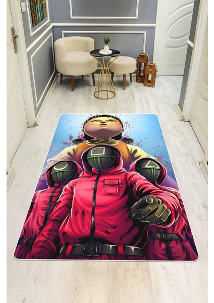 Parlak Kadife Kumaş Dijital Baskı Dot Kaymaz Tabanlı Çocuk ve Genç Odası Halısı H0530 fiyatları