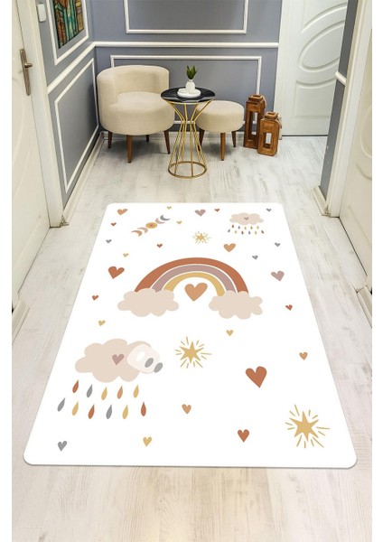 Parlak Kadife Kumaş Dijital Baskı Dot Kaymaz Tabanlı Çocuk ve Genç Odası Halısı H0778 fiyatları