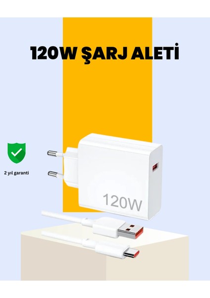 120 Watt Type C Hızlı Şarj Cihazı Oppo Reno 4 5 6 Uyumlu