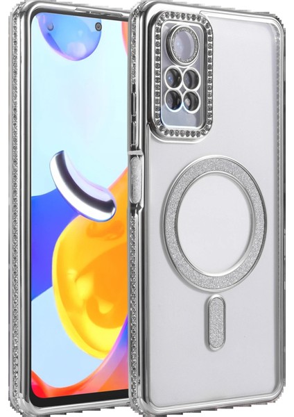 Xiaomi Redmi Note 12 Pro 4g Joke Simli Magneticsafe Kılıf - GÜMÜŞ-(5796) - TG0012-2RQ7M2
