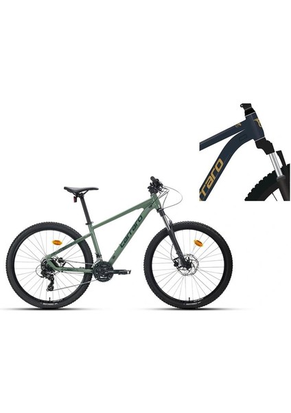 Crx 721 Erkek Dağ Bisikleti 400H Hd 27.5 Jant 21 Vites Metalik Mavi Gümüş