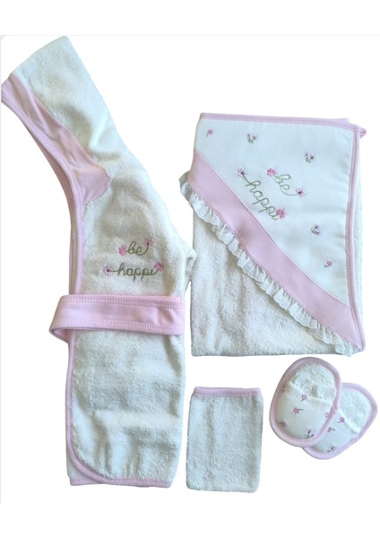 Laura Baby Kız Bebek Bornoz Takımı & Seti