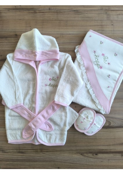 Laura Baby Kız Bebek Bornoz Takımı & Seti