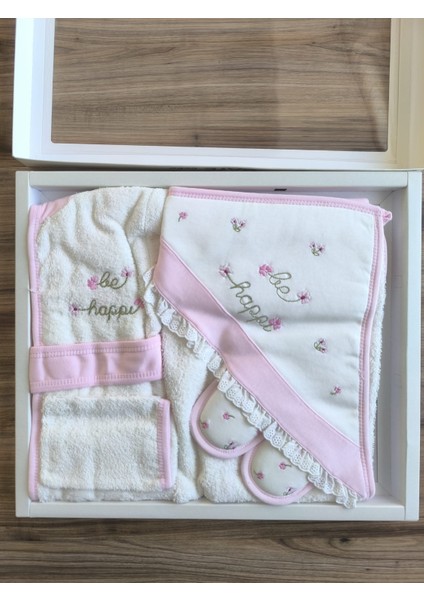 Laura Baby Kız Bebek Bornoz Takımı & Seti