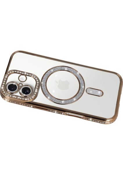 Apple iPhone 17 Joke Simli Magneticsafe Kılıf - GOLD-(5796) - TG0012-2RQ126 modelleri
