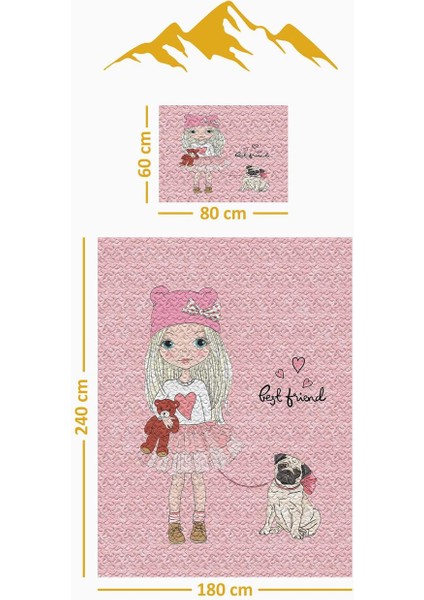 Parlak Kadife Kumaş Tek Kişilik Çocuk Yatak Örtüsü Seti (2 Parça) TKY0019 modelleri