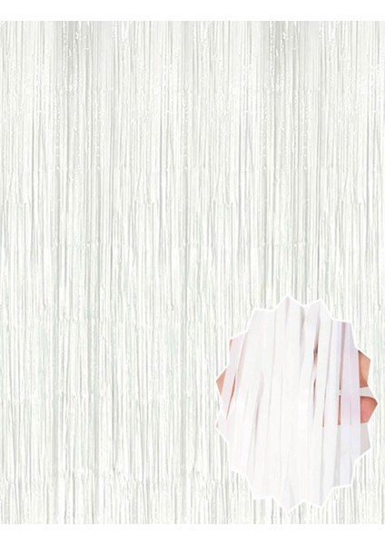 Soft Beyaz Renk Duvar ve Kapı Perdesi Ithal 100X200 cm