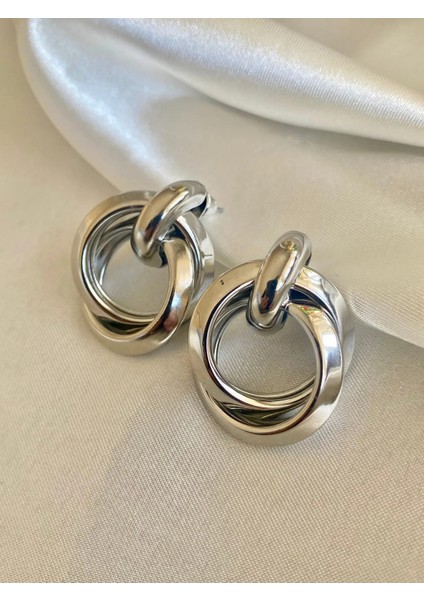 Ikili Gümüş Halka Küpe fiyatları