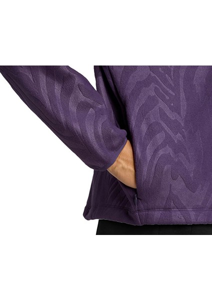 Aop Polarfleece Kadın Günlük Ceket JX7402 Mor indirimleri