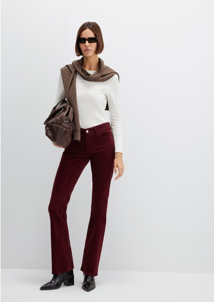 Molly Bordo Kadife Pantolon 1013689467 fiyatları