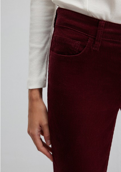 Molly Bordo Kadife Pantolon 1013689467