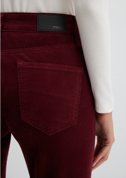 Molly Bordo Kadife Pantolon 1013689467