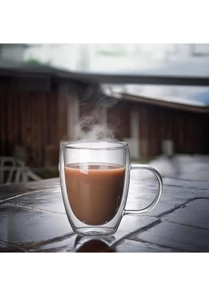 1 Adet Şeffaf Çift Cidarlı Borosilikat Cam Bardak 300 ml Çift Cidarlı Cam Kahve Fincanı, Çift Cidarlı Cam Çay Bardağı fiyatları