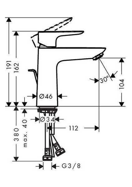 Talis E Tek Kollu Lavabobataryası 110 Kumandalı Parlak Altın 71710990 modelleri