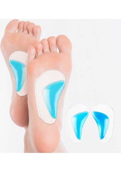 Akviyeli Taban Düşüklüğü Destekli Anatomik Silikon Ayakkabı Tabanlığı