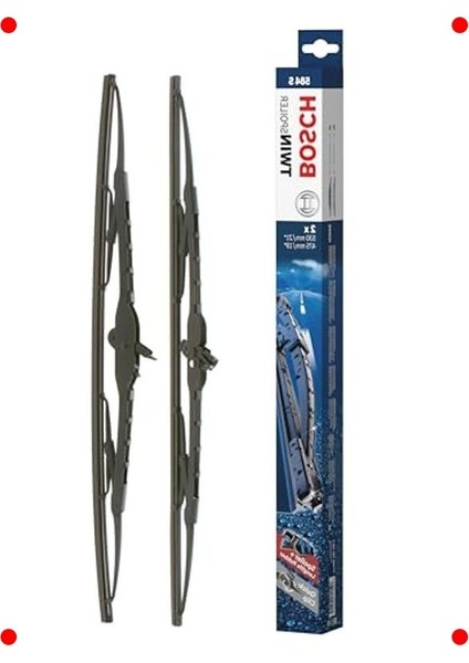 Rüzgarlıklı Çift Silecek Seti - 530/475 mm