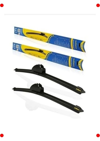 Ön Cam Muz Tipi Silecek Seti (550MM+450MM) - Özel Uyum