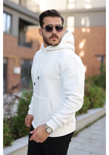 Erkek Kapüşonlu Üç Iplik Şardonlu Hoodie fiyatları