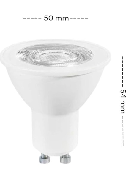 4,5W GU10 LED Ampul 4000K – 10'lu Ekonomik Paket | Günışığı, 350 Lümen, 36° Işık Açısı, Enerji Tasarruflu, 15000 Saat Ömürlü modelleri