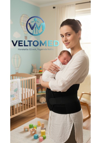 Hamile, Sezeryan ve Lohusa Doğum Sonrası Karın ve Bel Toparlama Için Konforlu Korse.