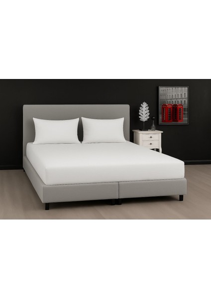 Otel Tipi Pamuk Saten Tek Kişilik Lastikli Çarşaf Takımı