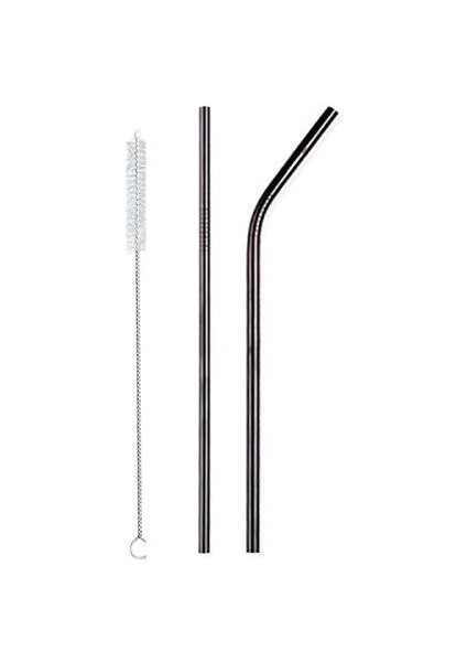 5 Parça Metal Pipet - Paslanmaz Çevre Dostu Metal Pipet Fırça Seti modelleri