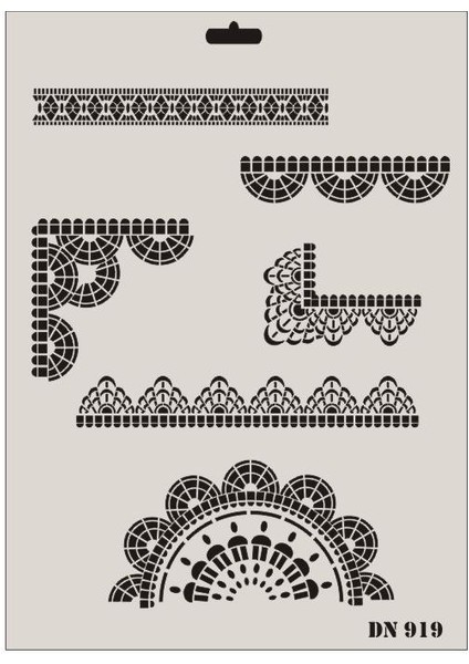 Rich Dantel Seri DN-919 Stencil 35X25 cm