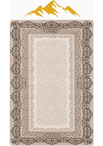 Vintage Desen Dijital Baskı Kaymaz Taban Halı H1055 modelleri