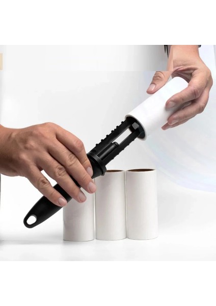 4 Yedekli Tüy Toplama Rulosu 240 Yaprak Evcil Hayvan Elbise Yatak Tüy Saç Toplayıcı fırsatları