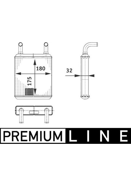 AH132000P Kalorıfer Radyatoru Mercedes Arka Vıto W639 03> A0038357601