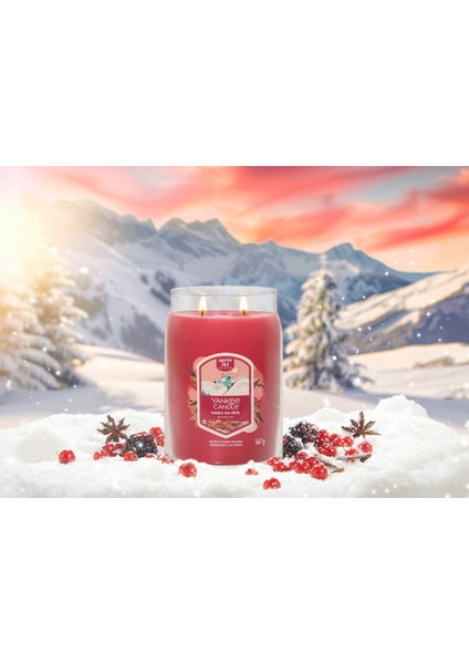 Santa On Skis Büyük Mum fırsatları