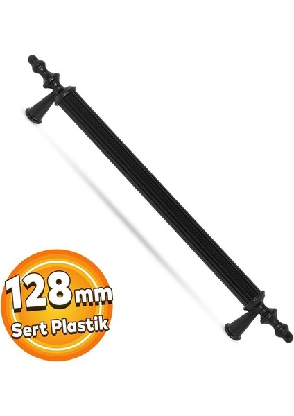 Zirve Kulp Siyah 128 mm Plastik-(2 Adet)