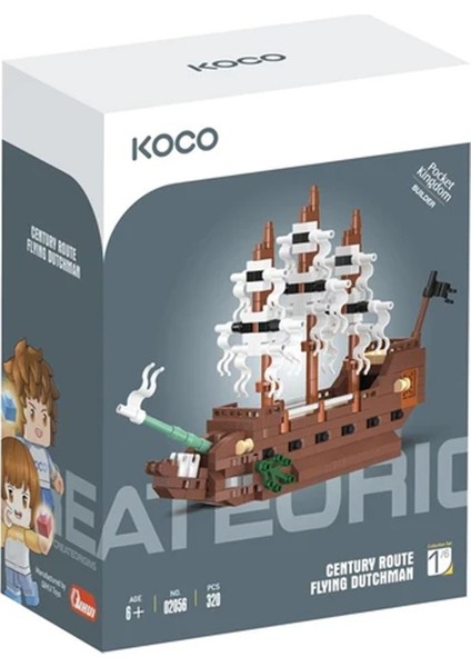 320 Parça Uçan Hollandalı Gemi Yapı Seti – Mini Bricks Maket – 6+ Yaş Birleştirilebilir Oyuncak fırsatları