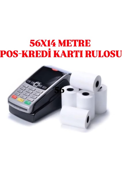 56X14 Termal Yazarkasa Pos Rulosu 36 Paket- 360 Adet fırsatları