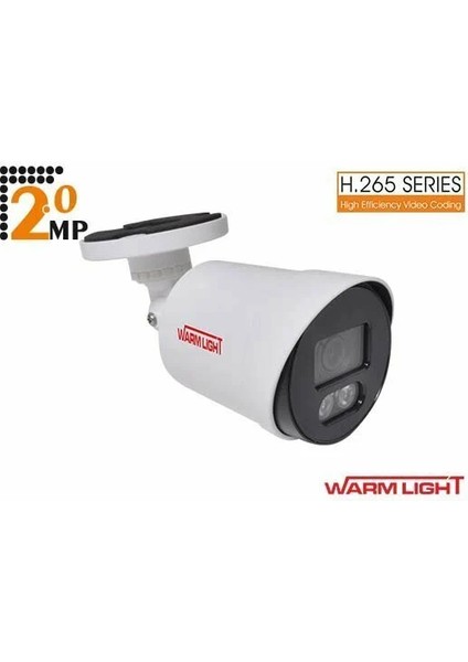 SP-722B-FW 2.0 Mp 3,6 mm Lens 3500K Soft Warm Lıght Ir Plastik Bullet Ip Kamera