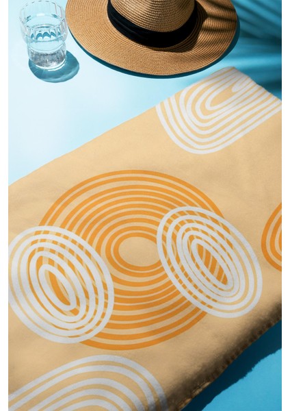 Dijital Baskı Plaj Deniz Havlusu Soyut Desenli Peştamal HVL0196 fiyatları