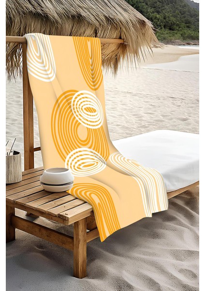 Dijital Baskı Plaj Deniz Havlusu Soyut Desenli Peştamal HVL0196 modelleri