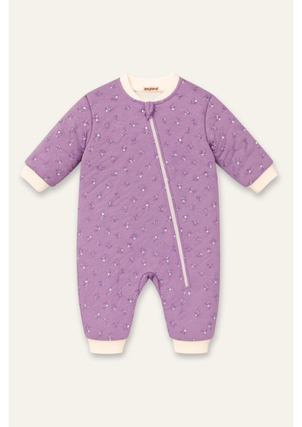 Unisex Çocuk Elyaf Dolgulu Uyku Tulumu - Lila fiyatları