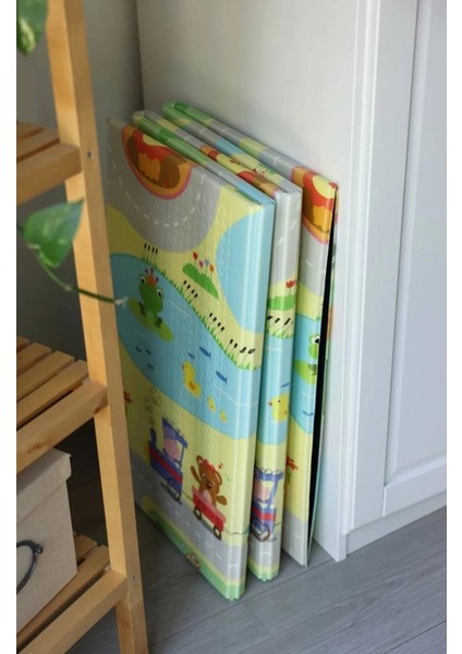 Coolmats Katlanabilir Oyun Matı, Tek Taraflı Çocuk Oyun Halısı Aktivite Oyun Alanı - Yeşil Parkur fiyatları