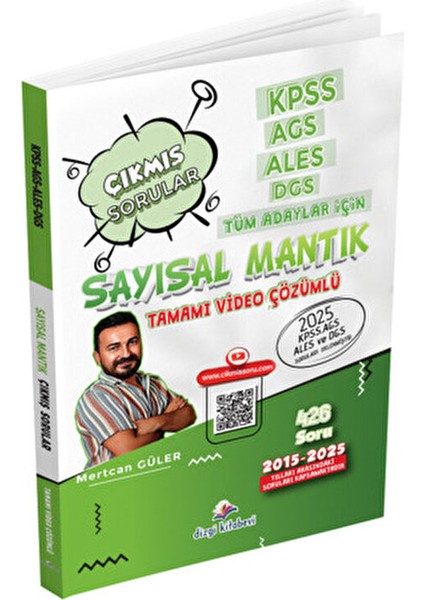 Dizgi 2026 Kpss Meb-Ags Ales Dgs Sayısal Mantık Çıkmış Sorular Son 11 Yıl Çözümlü - Mertcan Güler Di