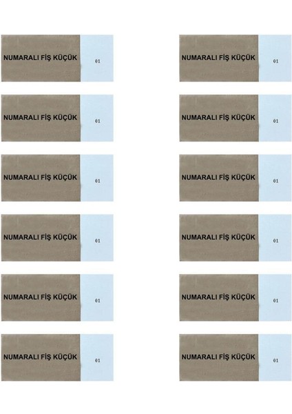 Dilman 4302 Numaralı Fiş Küçük Boy - 12 Adet