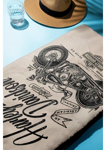 Dijital Baskı Plaj Deniz Havlusu Motor Desenli Peştamal HVL0080 fiyatları