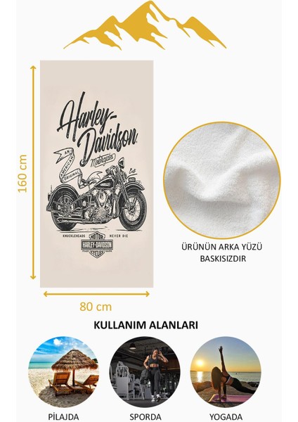 Dijital Baskı Plaj Deniz Havlusu Motor Desenli Peştamal HVL0080 fırsatları