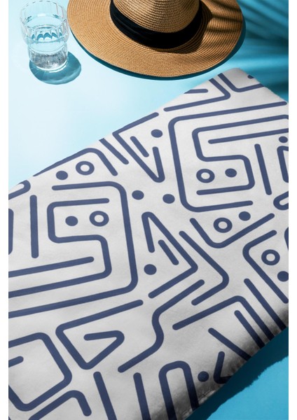 Dijital Baskı Plaj Deniz Havlusu Modern Desenli Peştamal HVL0088 fiyatları