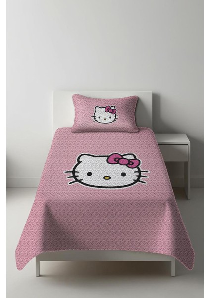 Parlak Kadife Kumaş Tek Kişilik Çocuk Yatak Örtüsü Seti (2 Parça) TKY0020