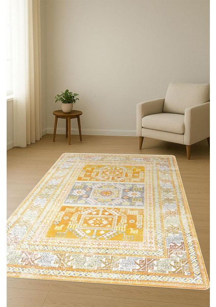 Parlak Kadife Kumaş Dijital Baskı Vintage Desenli Dot Kaymaz Tabanlı Halı H1133 fiyatları