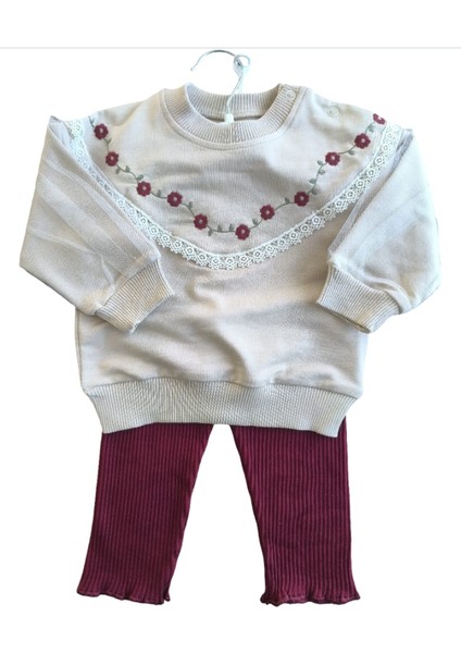 Laura Baby Kız Bebek Çocuk Çiçekli Alt Üst Takım